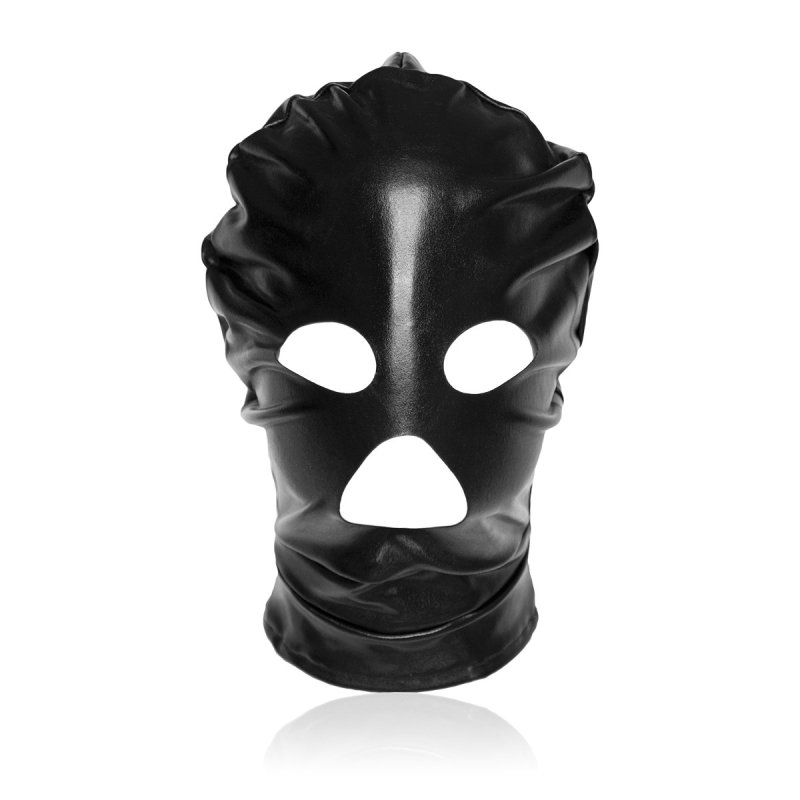 (image for) Patent Leather Hood with Open Mouth and Eyes
