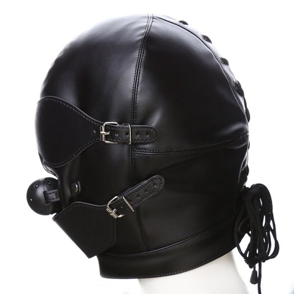 (image for) Mouth Gag Full Gimp Hood