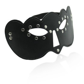 Black Bandit Mask with elastic webbing