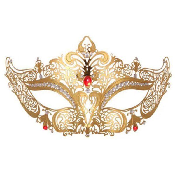 (image for) Diamante Metal Mask - Golden