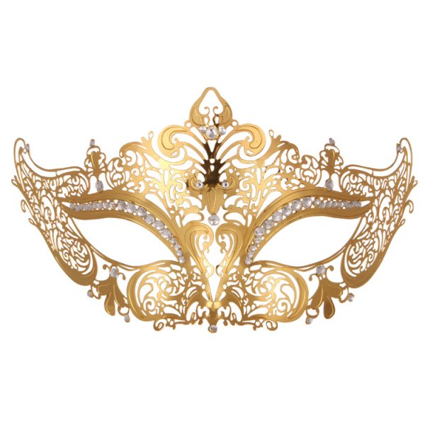 (image for) Diamante Metal Mask - Golden