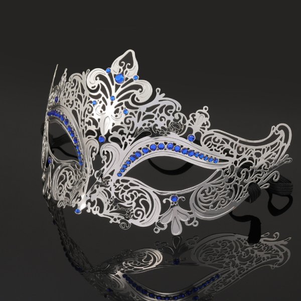 (image for) Diamante Metal Mask - Silver