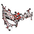 (image for) Rhinestone Metal Half Face Mask