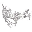 (image for) Rhinestone Metal Half Face Mask