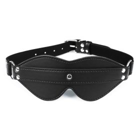 Cingulum Stud Fancy Blindfold with D Ring