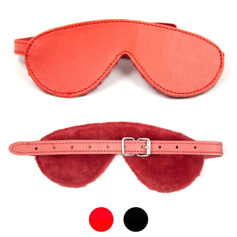(image for) Buckle Belt Fancy Blindfold - Plush