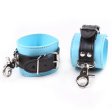 (image for) Black And Blue Pin Buckle Bondage Cuffs
