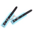 (image for) Black And Blue Pin Buckle Bondage Cuffs