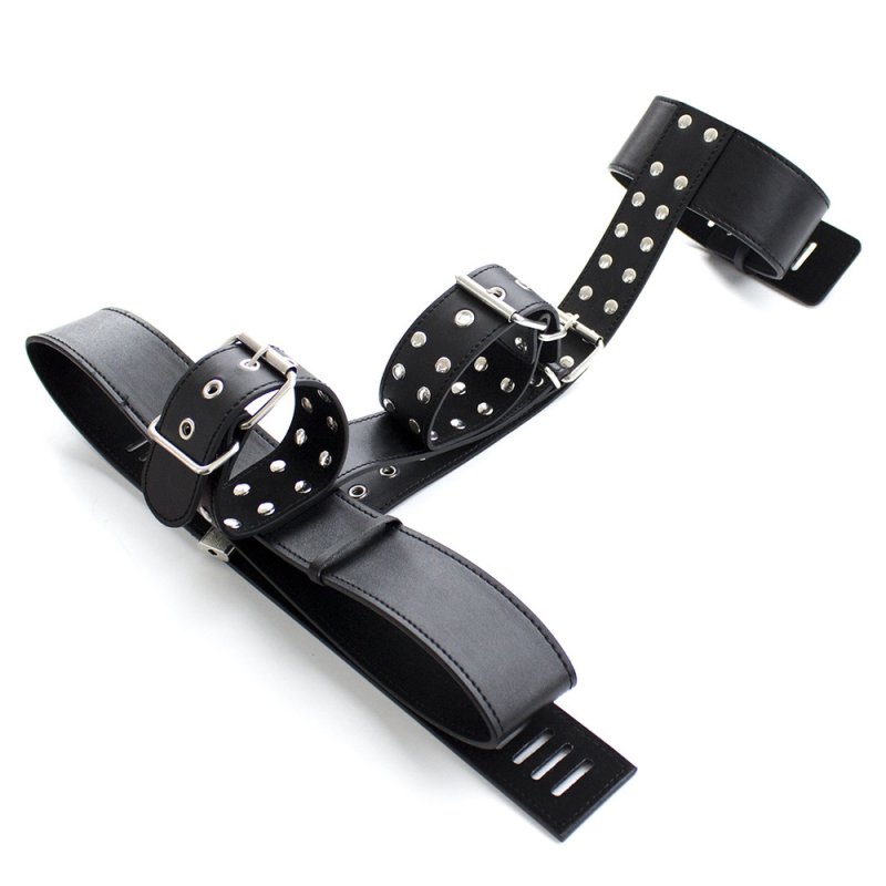 (image for) Faux Leather Neck To Wrist Restraint With Belt