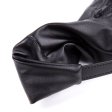 (image for) Black Soft Leather Foot Bondage Booties