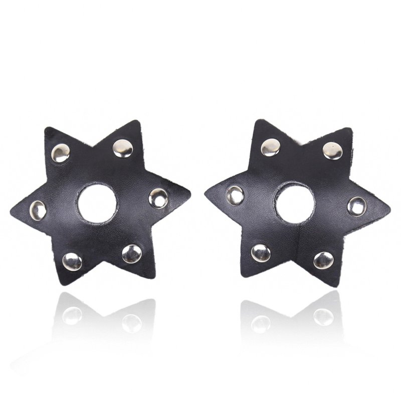 (image for) Erotic Leather Non Piercing Nipple Pasties