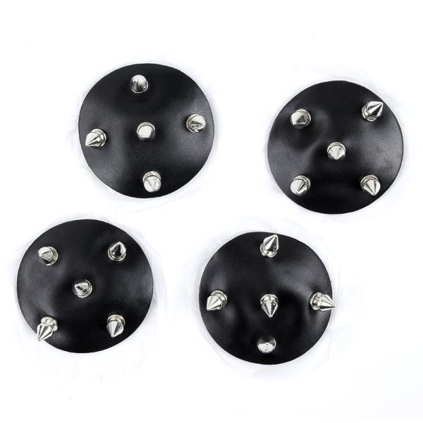 (image for) Rivet Front Leather Nipple Pasties