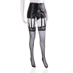 Leather Pants With Garters