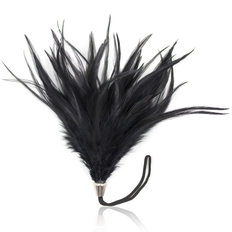 (image for) Pom Pom Feather Tickler With Metal Handle