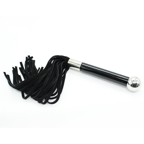 (image for) Metal Handle With Faux Leather Whip