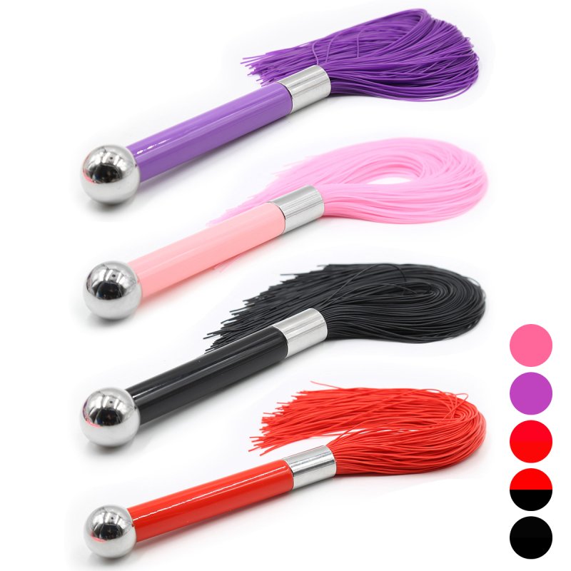 (image for) Metal Handle With Silicone Tassel Whip