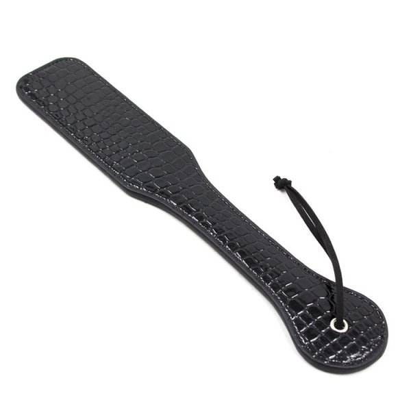 (image for) Alligator Sheepski Paddle With Chrome Button