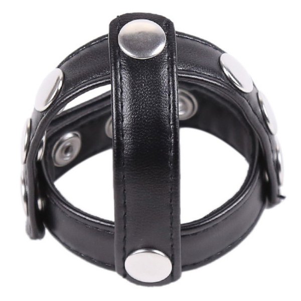 (image for) Leather Cock Ring & Ball Divider