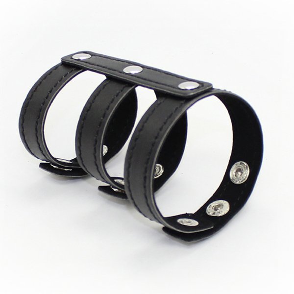 (image for) Bondage And Fetish 3 Ring Cockstrap