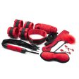 (image for) Black And Red Bondage Kit - 10 Pcs