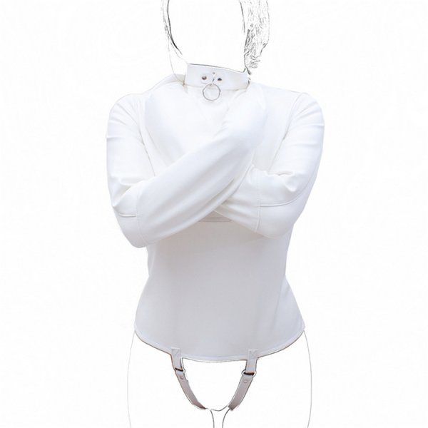 (image for) Strict Leather Premium Straight Jacket - White
