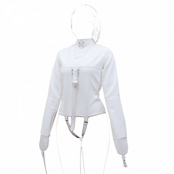 (image for) Strict Leather Premium Straight Jacket - White