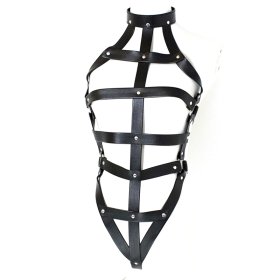 PU Leather Sexy Bondage Harness Lingerie