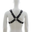 (image for) Harness With Two Rows O Shiny Pyramid Studs