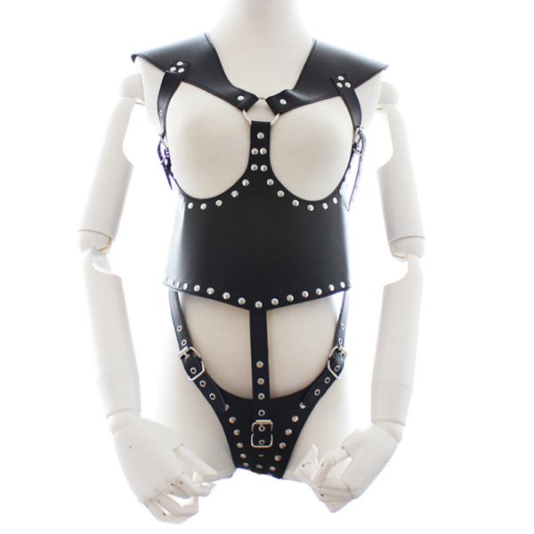 (image for) Bondage Body Suit G-string Harness Teddy