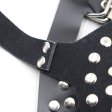 (image for) Open Outline Leather Bra with Rivets