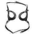 (image for) Open Outline Leather Bra with Rivets