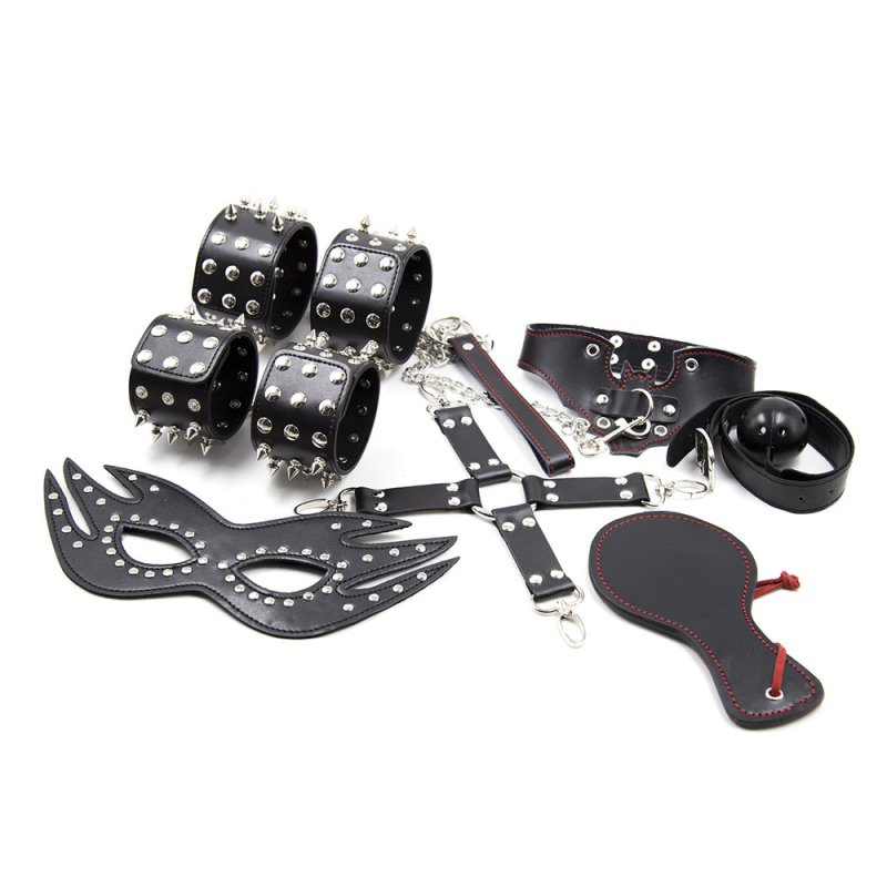 (image for) Spike 7 Piece Bondage Kit With Hogtie Kit