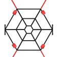 (image for) Spider Web Bondage Bed Wrist and Ankle Restraints