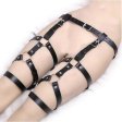 (image for) Leather Leg Harness Garter Belt