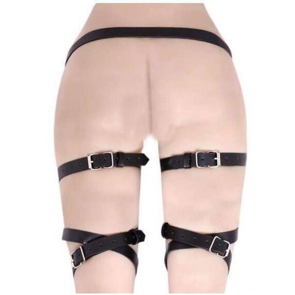 (image for) Leather Leg Harness Garter Belt