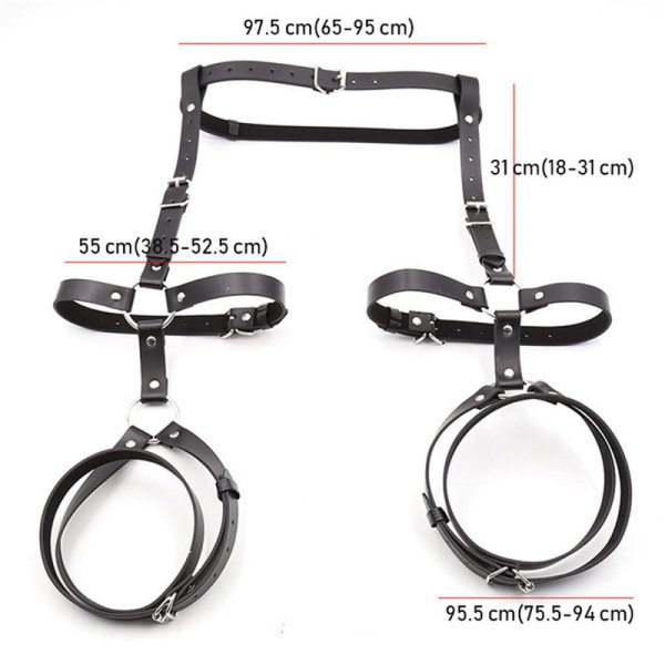 (image for) Leather Leg Harness Garter Belt