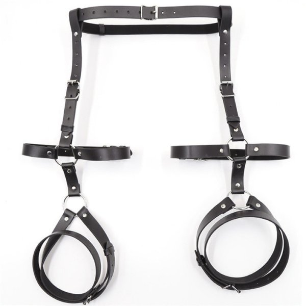 (image for) Leather Leg Harness Garter Belt