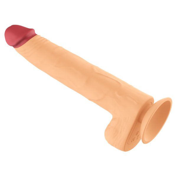 (image for) Rotation Wireless Realistic Dildo - 8.9"