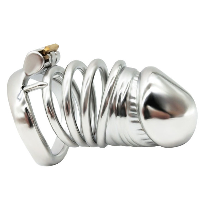 (image for) Penis Head Steel Cock Cage - Long