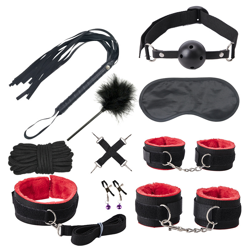 (image for) Nylon & Plush 10 pcs Bondage Kit
