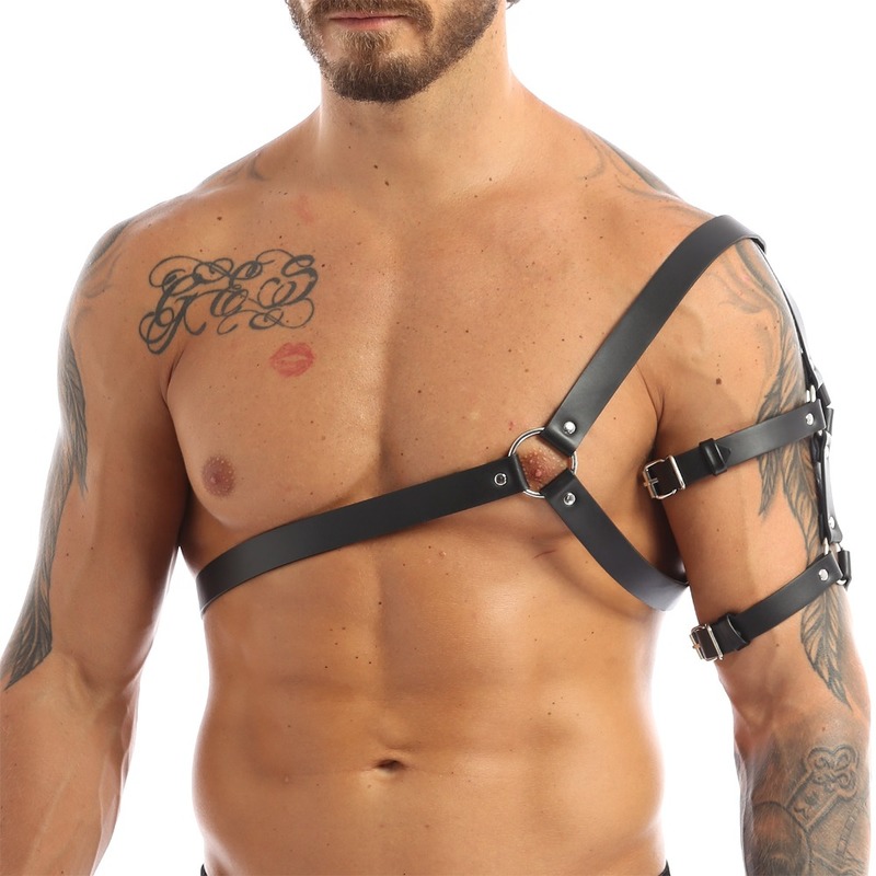 (image for) One-shoulder Strap Body Chest Half Harness Belt