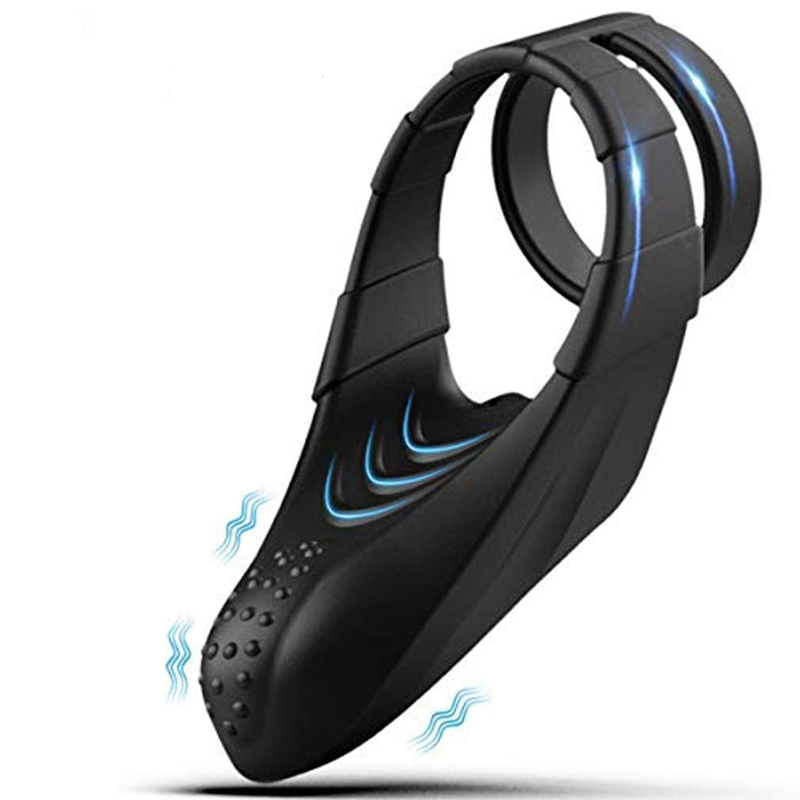 (image for) Vibrating Dual Penis Ring with Taint Teaser