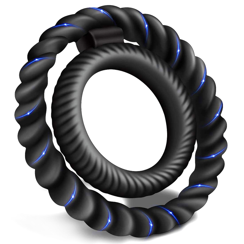 (image for) Silicone Dual Penis Ring