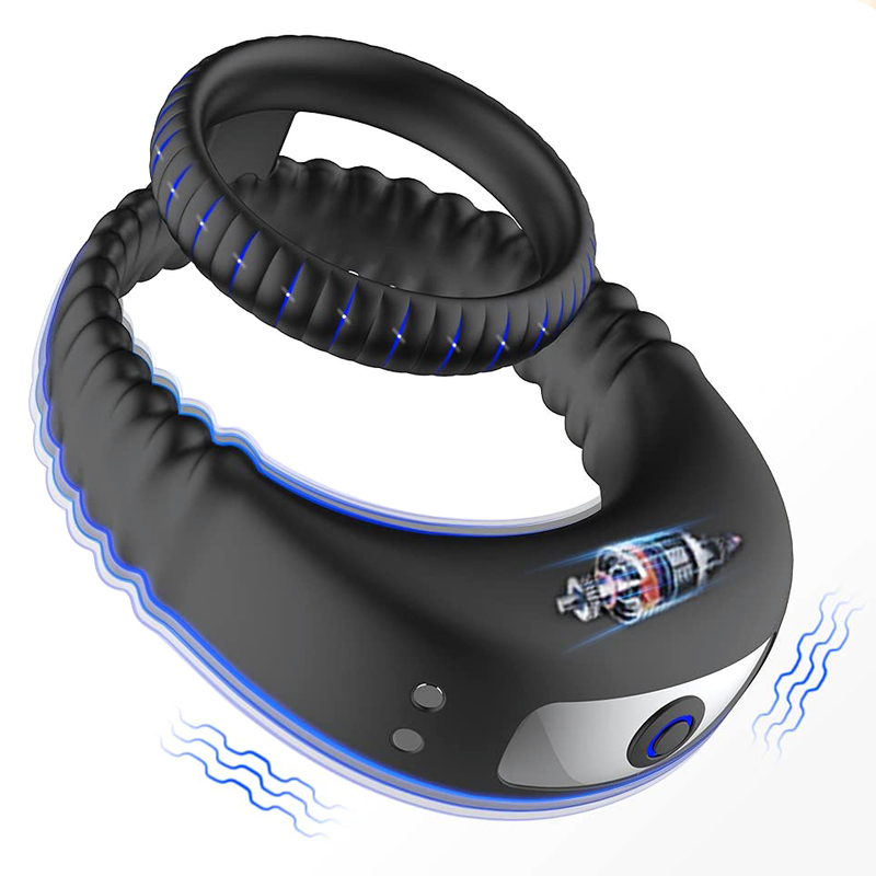 (image for) Dual Ring Vibrating Cock Ring