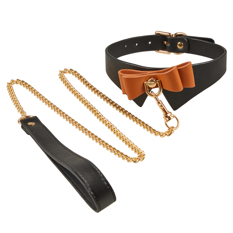 (image for) Exquisite Leather Neck Collar With Bow