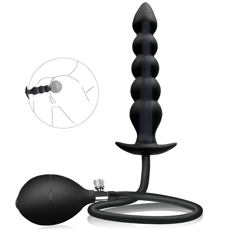 (image for) Five Ball Inflatable Anal Beads