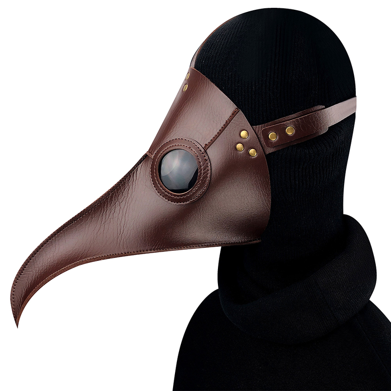 (image for) Brown Plague Long Bird Mouth Doctor Dance Mask