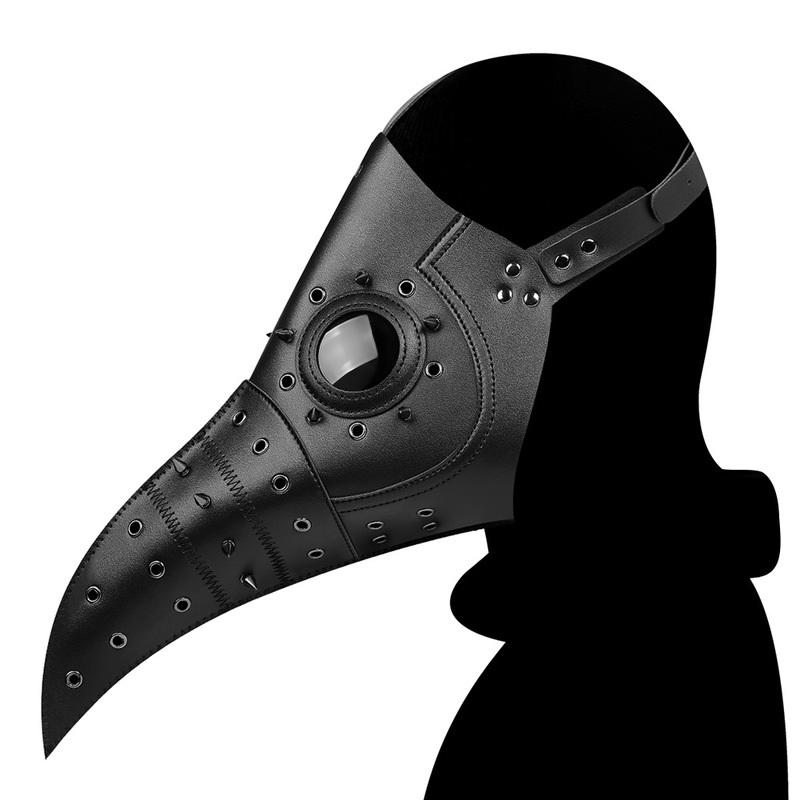 (image for) Steampunk Cutout Rivets Long Beak Mask