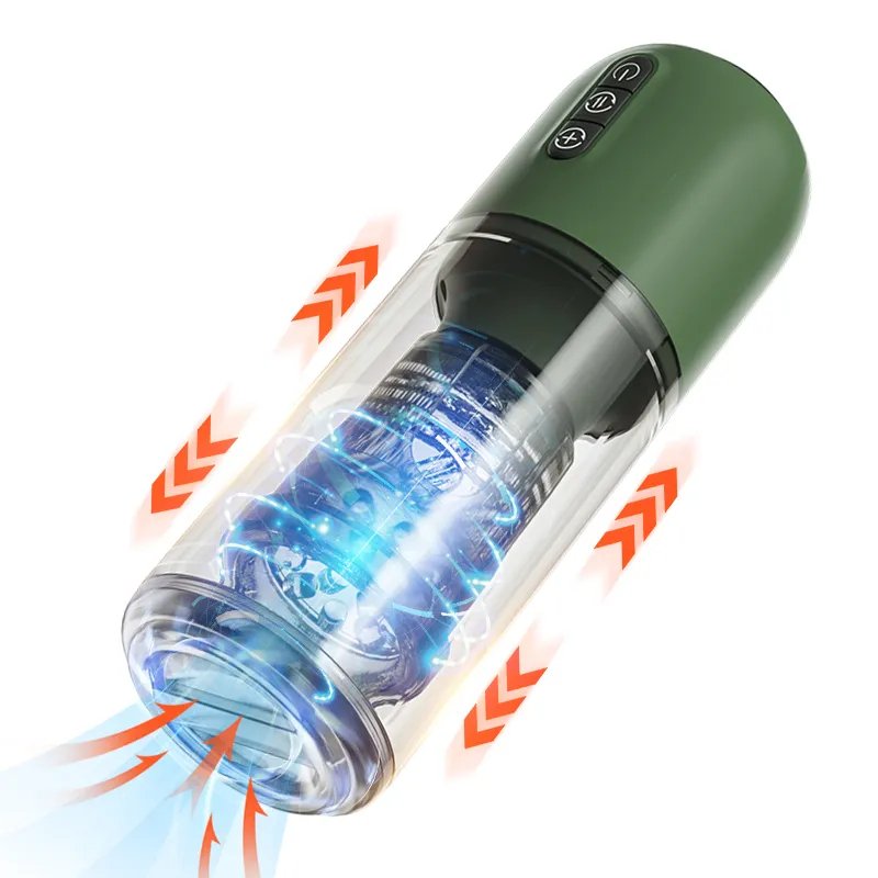 (image for) Telescopic Rotating Warrior Male Masturbator