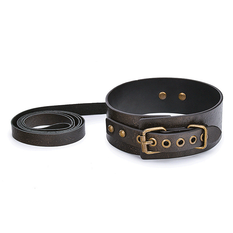 (image for) Vintage Style Collar with Leash